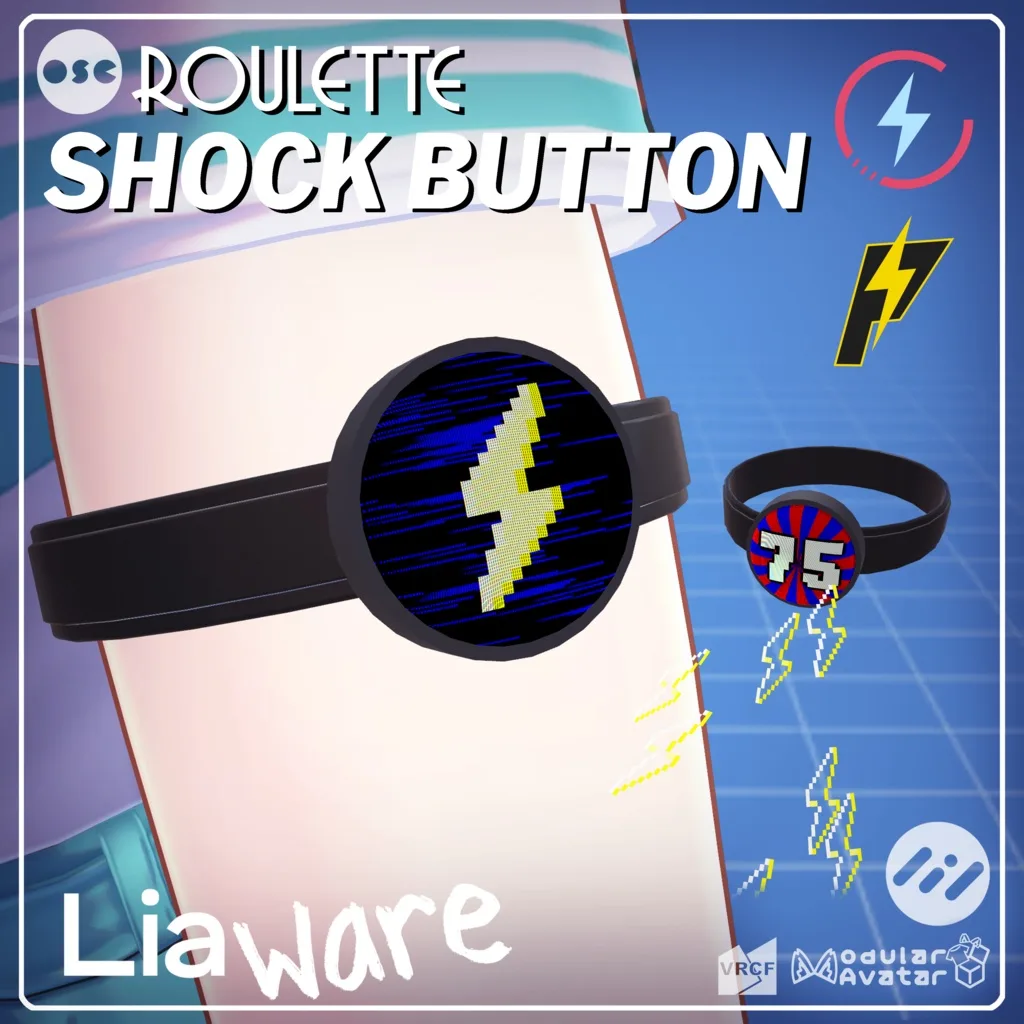 【VRChat】OSC Roulette Shock Button | OSC対応ルーレット感電ボタン / PiShock ...