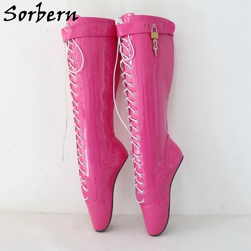 Sorbern Custom Crotch Thigh High Ballet Boots BDSM Unisex Ballet High ...
