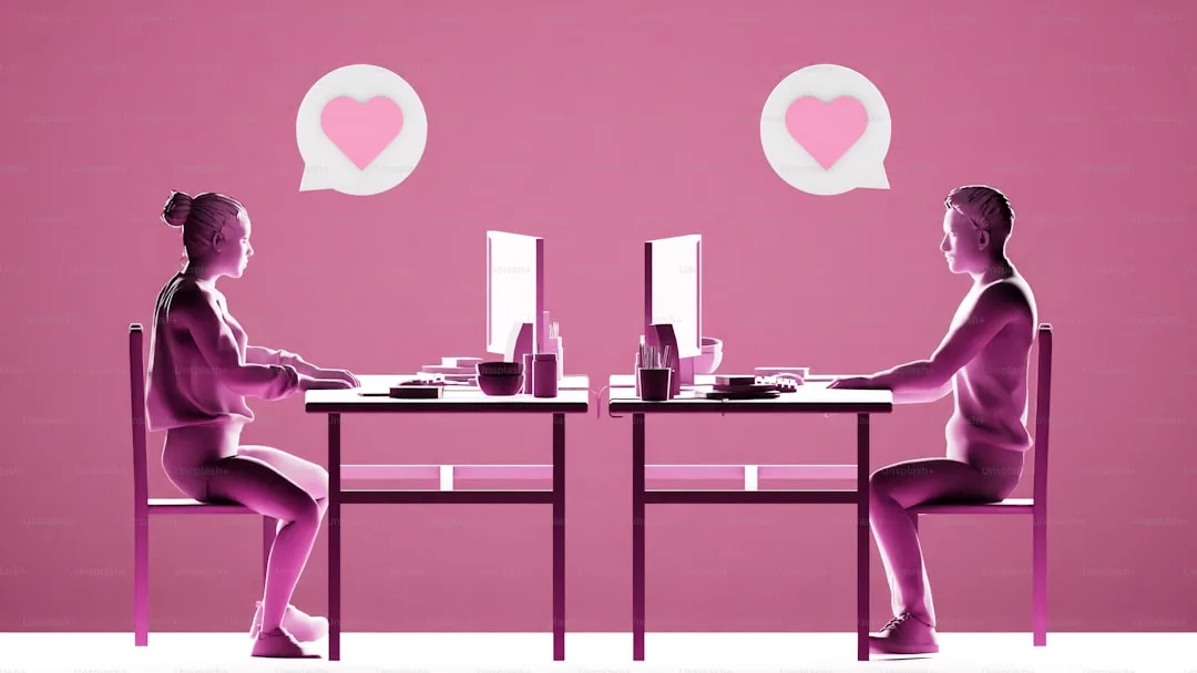 Quelques personnes assises à une table avec un ordinateur